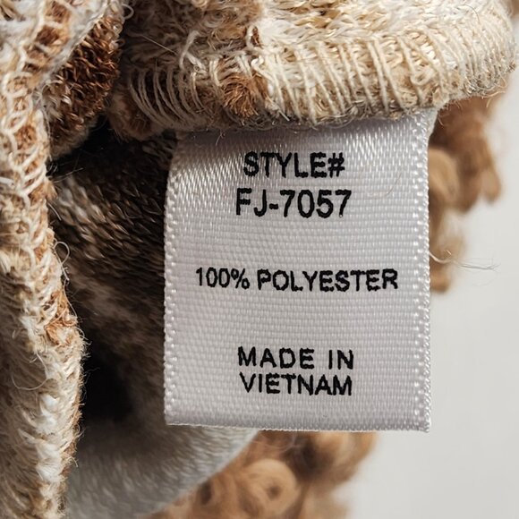 Zenana Sherpa Shacket Size S Brown Tan Beige Block Plaid Side Front Pockets Fall - Picture 10 of 11